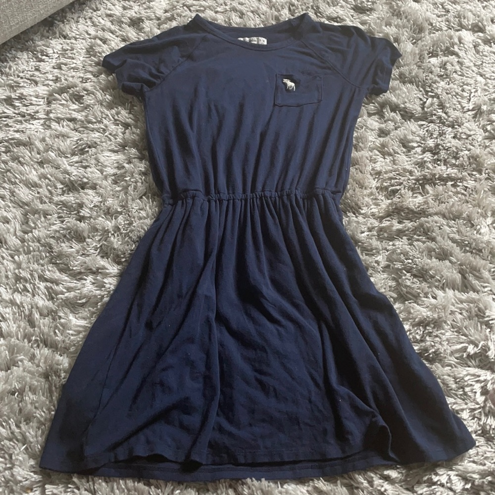 Navy blue T shirt dress